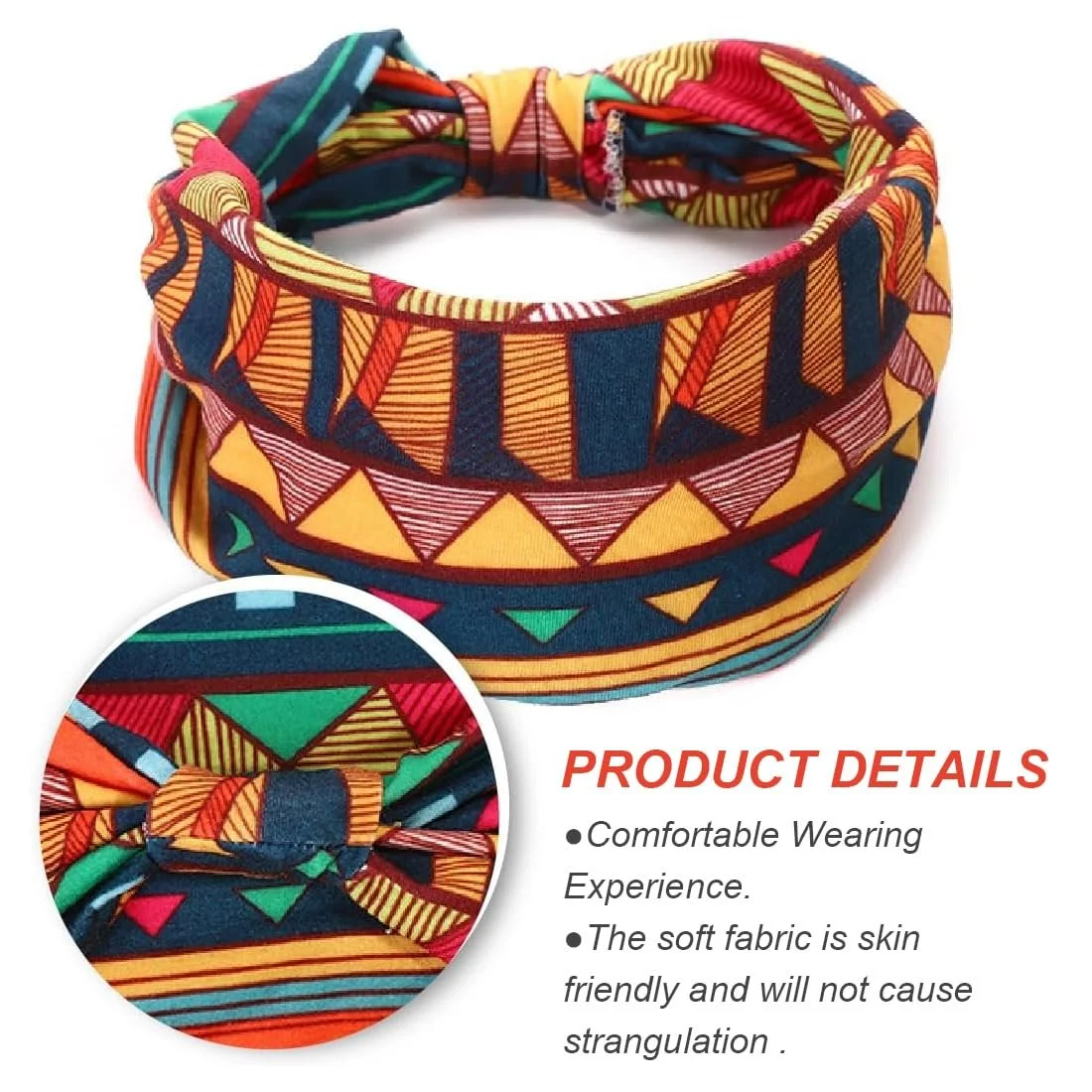 Пов'язка на голову широка в стилі бохо, фото №3 Пов'язка на голову широка в стилі бохо, фото №3