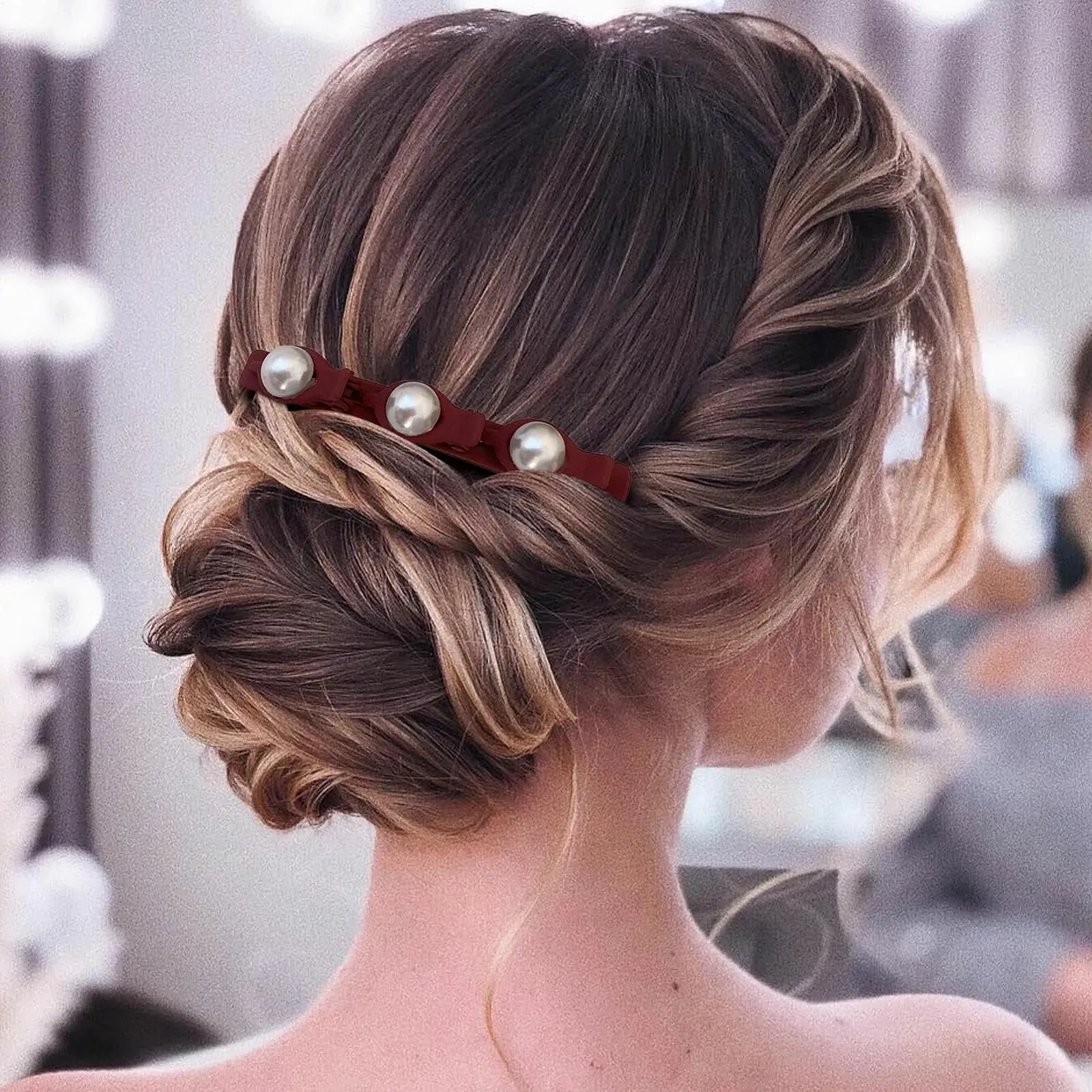 Заколка для волос с жемчугом, фото №3