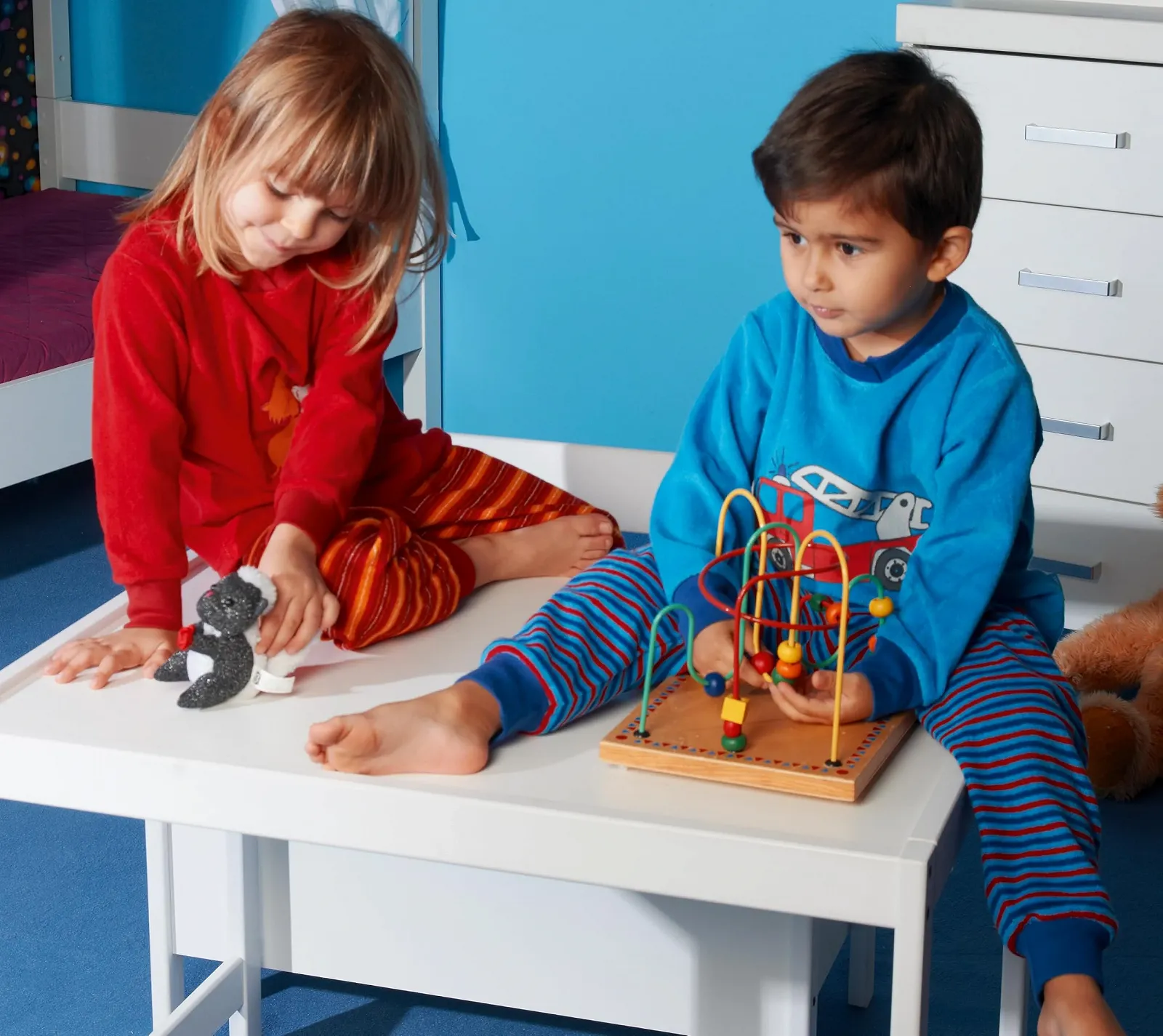 Піжама Playshoes Дитяча махрова, комплект з 2 предметів, унісекс, фото №5