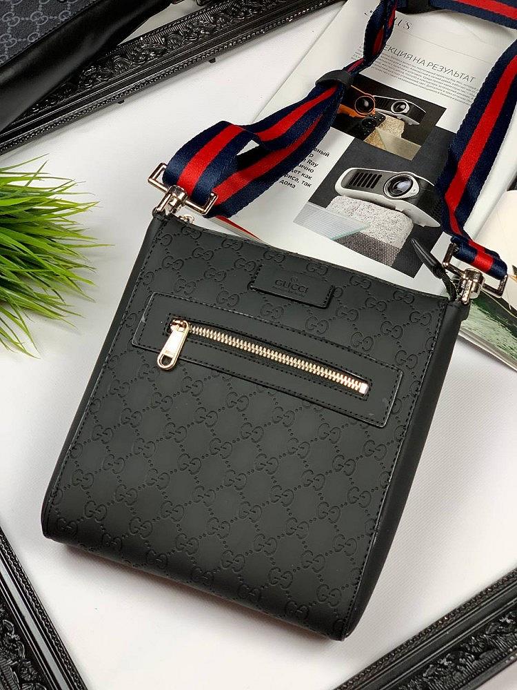 Сумка-міссенджер Gucci GG Supreme Black S027, фото №2