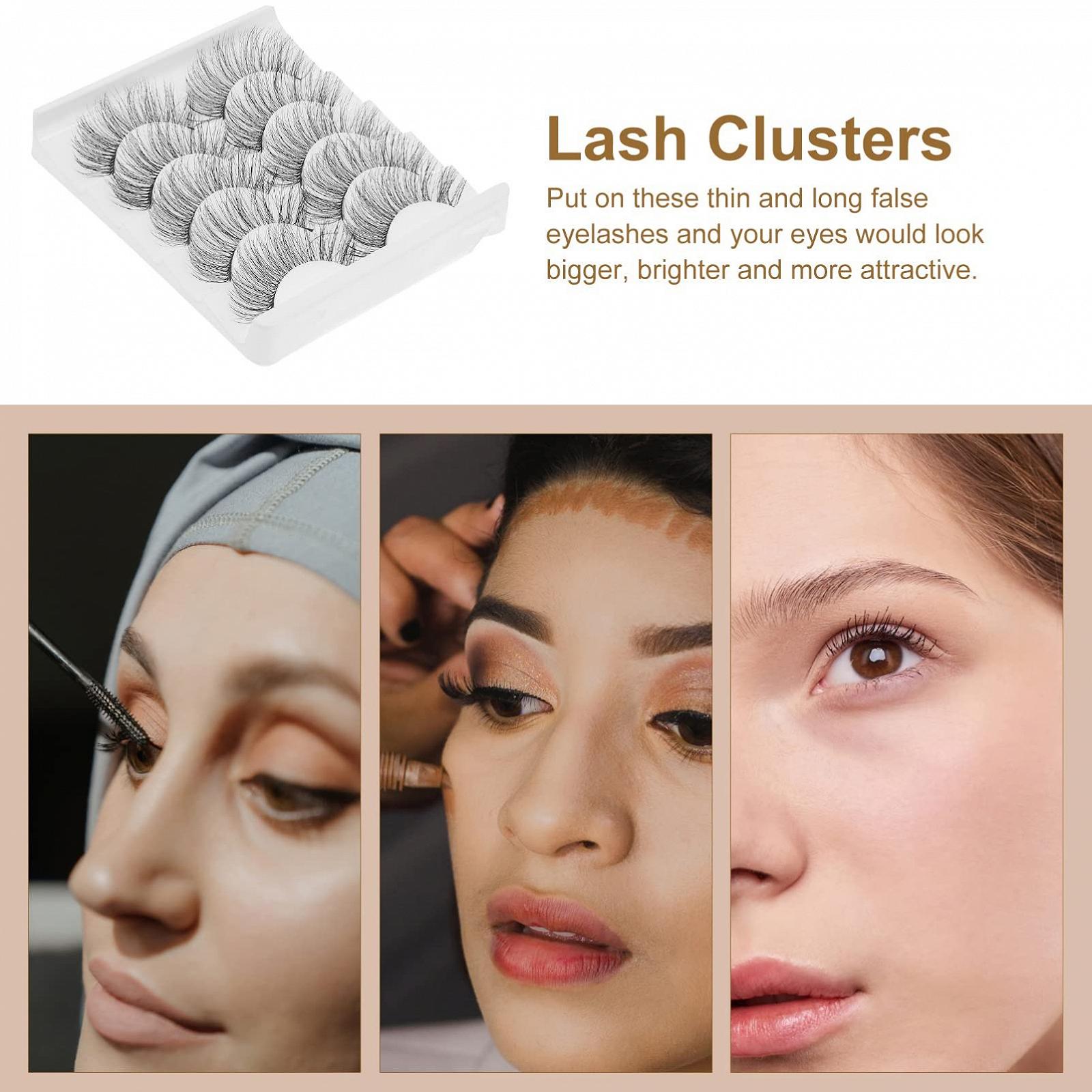 Накладні вії Ipetboom короткі, 15 пар, з хімічного волокна, 3D, фото №4