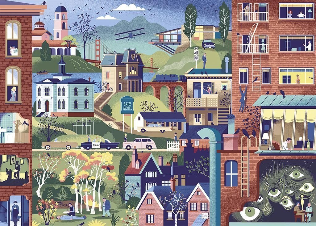 Пазл Heye Hitchcock Films 1000 элементов 50 х 70 см, фото №2