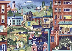 Пазл Heye Hitchcock Films 1000 элементов 50 х 70 см synthetic.ua - Фото 1