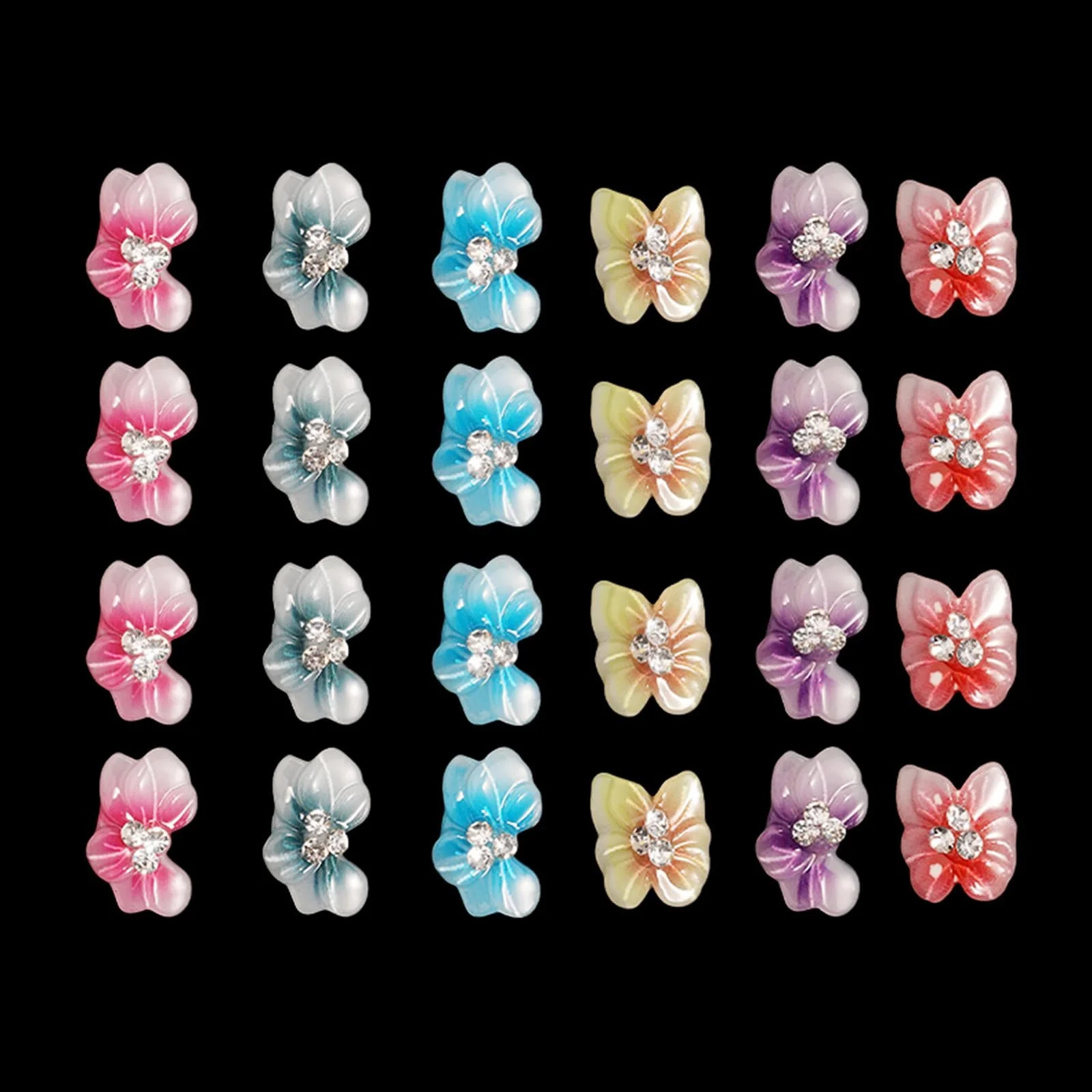 Украшения для ногтей Мультяшные бусины с животными Многоцветные, фото №5