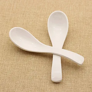 Ложка Супова Melamine Набір 10 штук Білий synthetic.ua - Фото 1