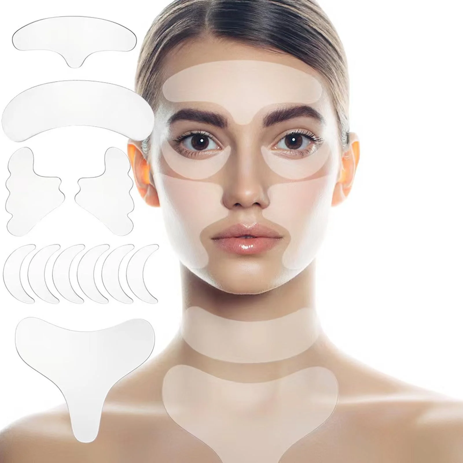 Силіконові патчі багаторазового використання Beauty для чола проти зморшок, фото №6