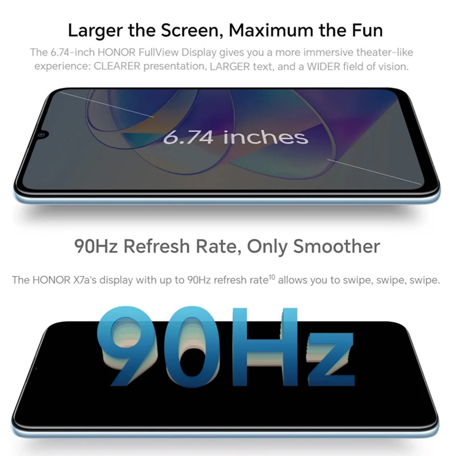 Смартфон HONOR X7a 4GB 128GB 6.74" 90Hz 50MP Android 12 5230 мАг Black, фото №3