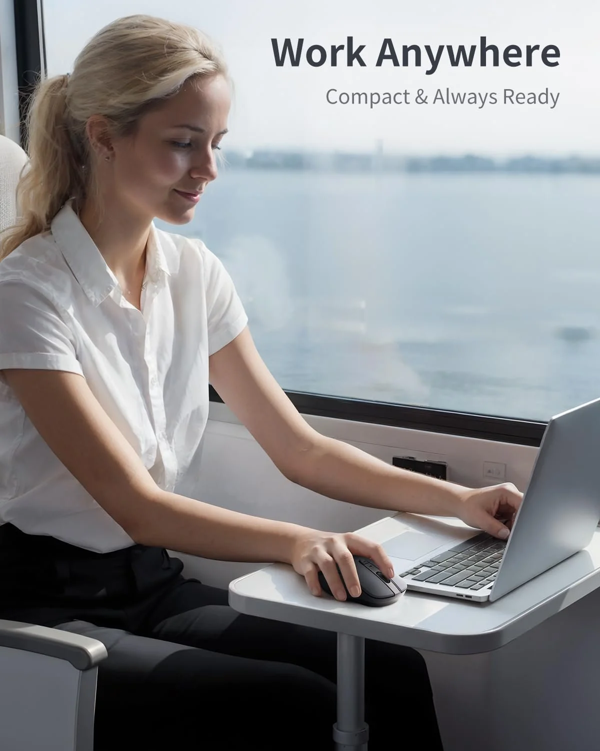 Мышь Беспроводная Lenovo WL300 Bluetooth, Бесшумные Клики, 3 Регулируемых DPI для Дома и Офиса, Портативная для Правшей, Совместима с PC и Mac, фото №8