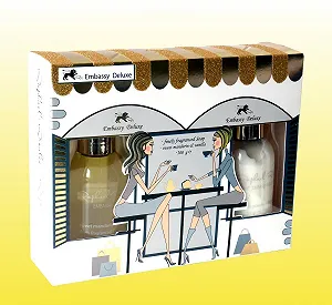 Набір (гель для душу + лосьйон для тіла + мило) Raphael Rosalee Embassy Deluxe No. 185 synthetic.ua - Фото 1