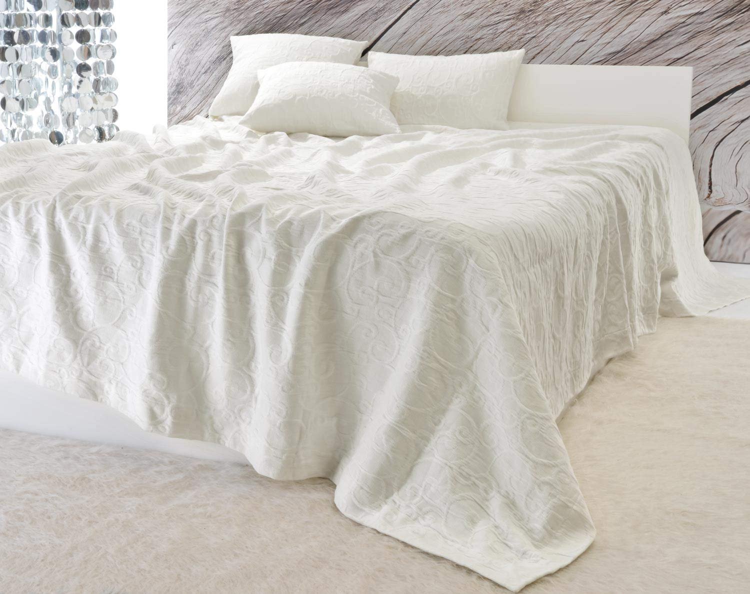 Покривало Wohnen & Accessoires GmbH & Co. KG Elegant "Fleur" Тканина 100% Бавовна 260 x 300 см Білий, фото №2 Покривало Wohnen & Accessoires GmbH & Co. KG Elegant "Fleur" Тканина 100% Бавовна 260 x 300 см Білий, фото №2