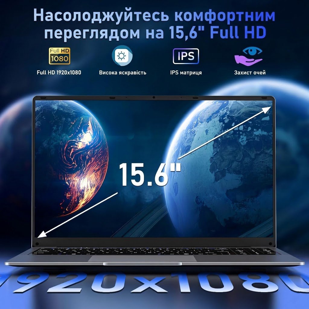 Ноутбук 15.6" NIAKUN VenBook Intel Celeron N4000 RAM 8GB SSD 512GB Windows 11 (UKR), фото №2 Ноутбук 15.6" NIAKUN VenBook Intel Celeron N4000 RAM 8GB SSD 512GB Windows 11 (UKR), фото №2