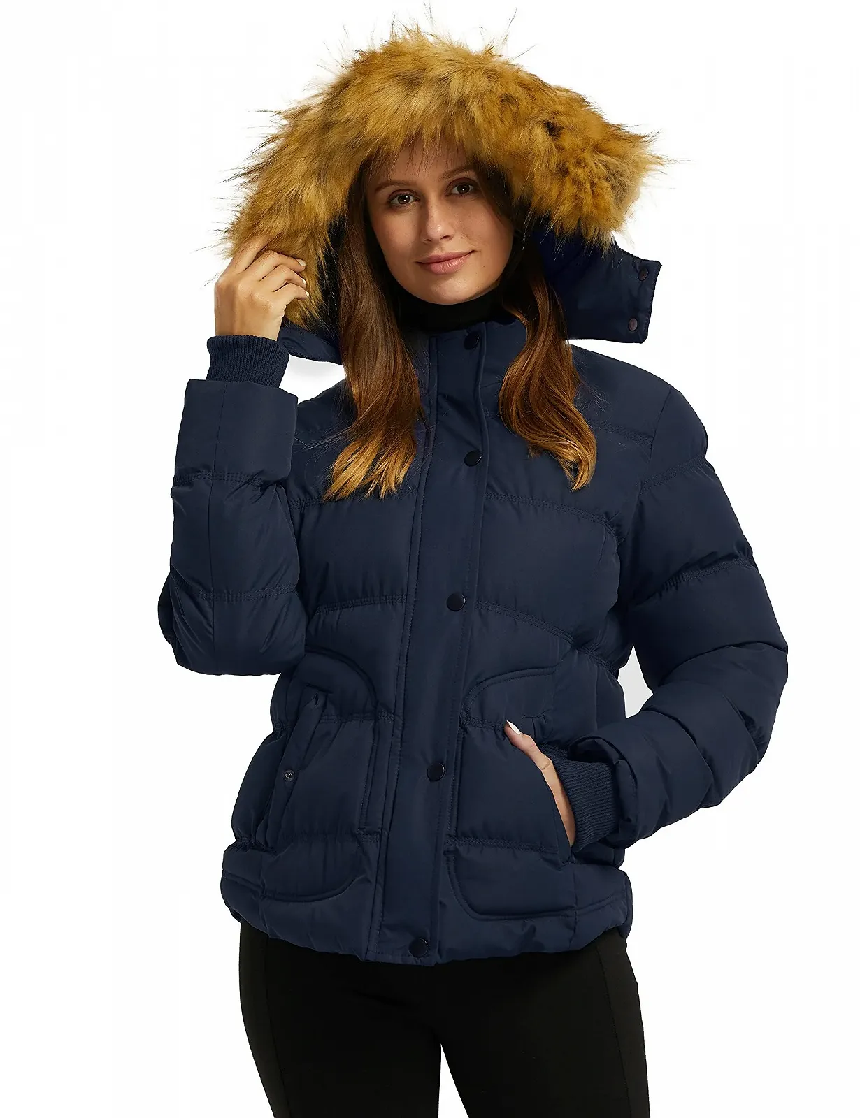 Жіноча зимова куртка Wantdo Вітрозахисна утеплена, фото №3