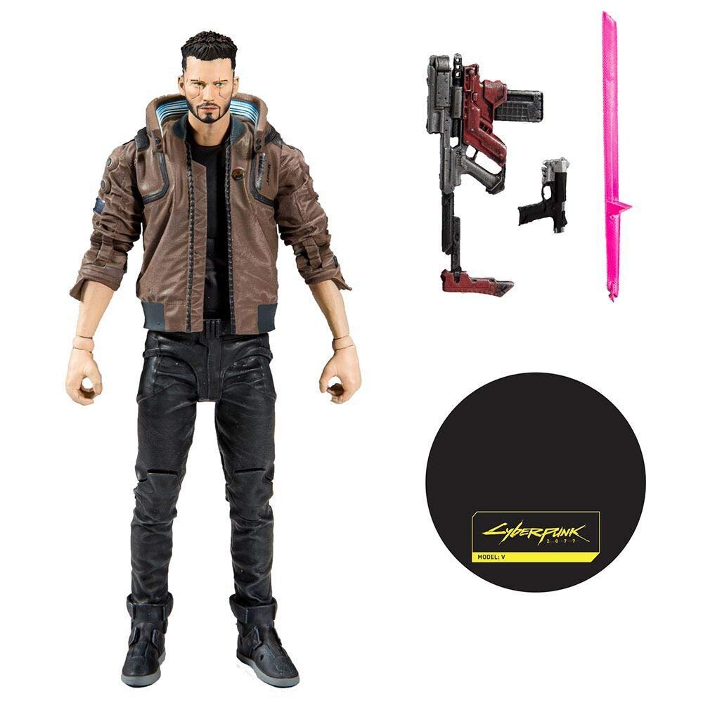 Фигурка McFarlane Cyberpunk 2077 V (мужчина) 18 cm, фото №3