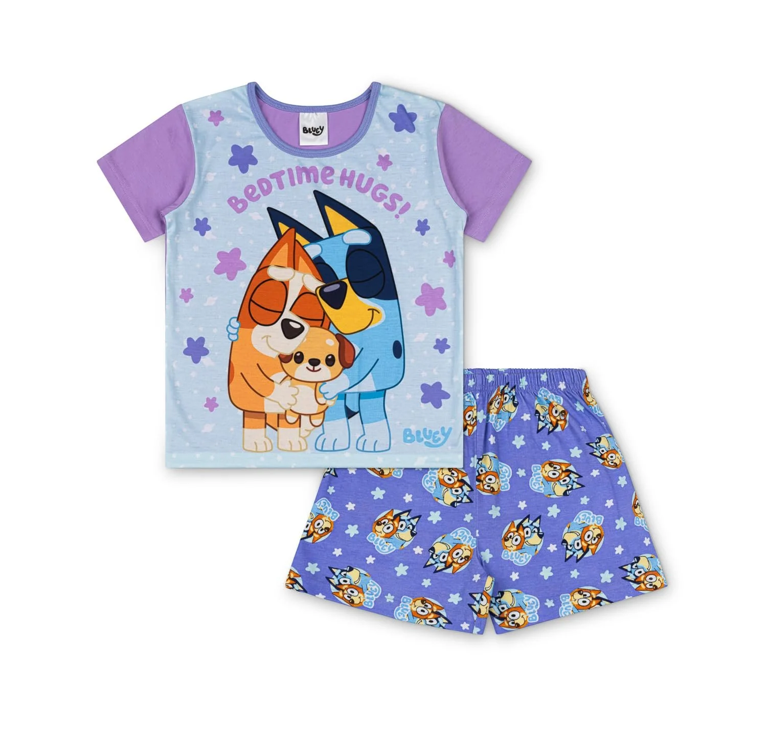 Піжама Bluey та Bingo для дівчат, коротка, офіційний мерчандайз, фото №1 Піжама Bluey та Bingo для дівчат, коротка, офіційний мерчандайз, фото №1
