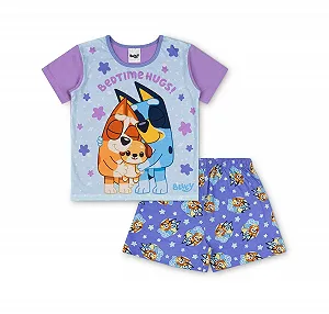 Піжама Bluey та Bingo для дівчат, коротка, офіційний мерчандайз - Фото 1