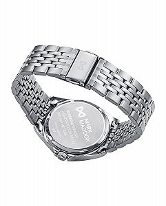 Женские часы Тип Mark Maddox MM1029-57 Серебристый корпус Черный циферблат Темно-синий безель Серебристый браслет synthetic.ua - Фото 1