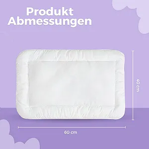 Подушка KiGATEX Дитяча Плоска 40 x 60 см, Набір 2 шт synthetic.ua - Фото 1