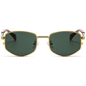 Вінтажні маленькі прямокутні сонцезахисні окуляри RUNHUIS для чоловіків і жінок, ретро, прямокутні, металеві synthetic.ua - Фото 1