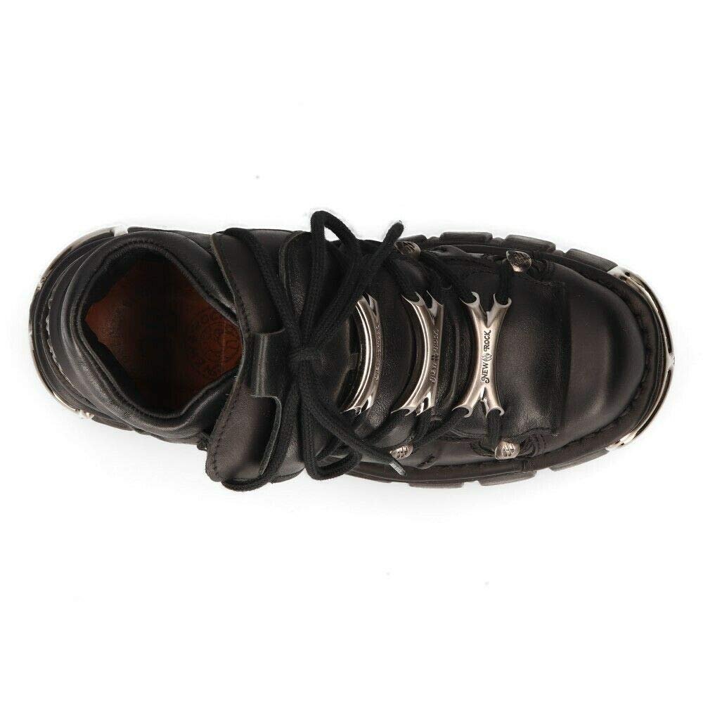 Ботинки New Rock 106 S1 Унисекс Готика Панк Черный Металлик Платформа, фото №9 Ботинки New Rock 106 S1 Унисекс Готика Панк Черный Металлик Платформа, фото №9