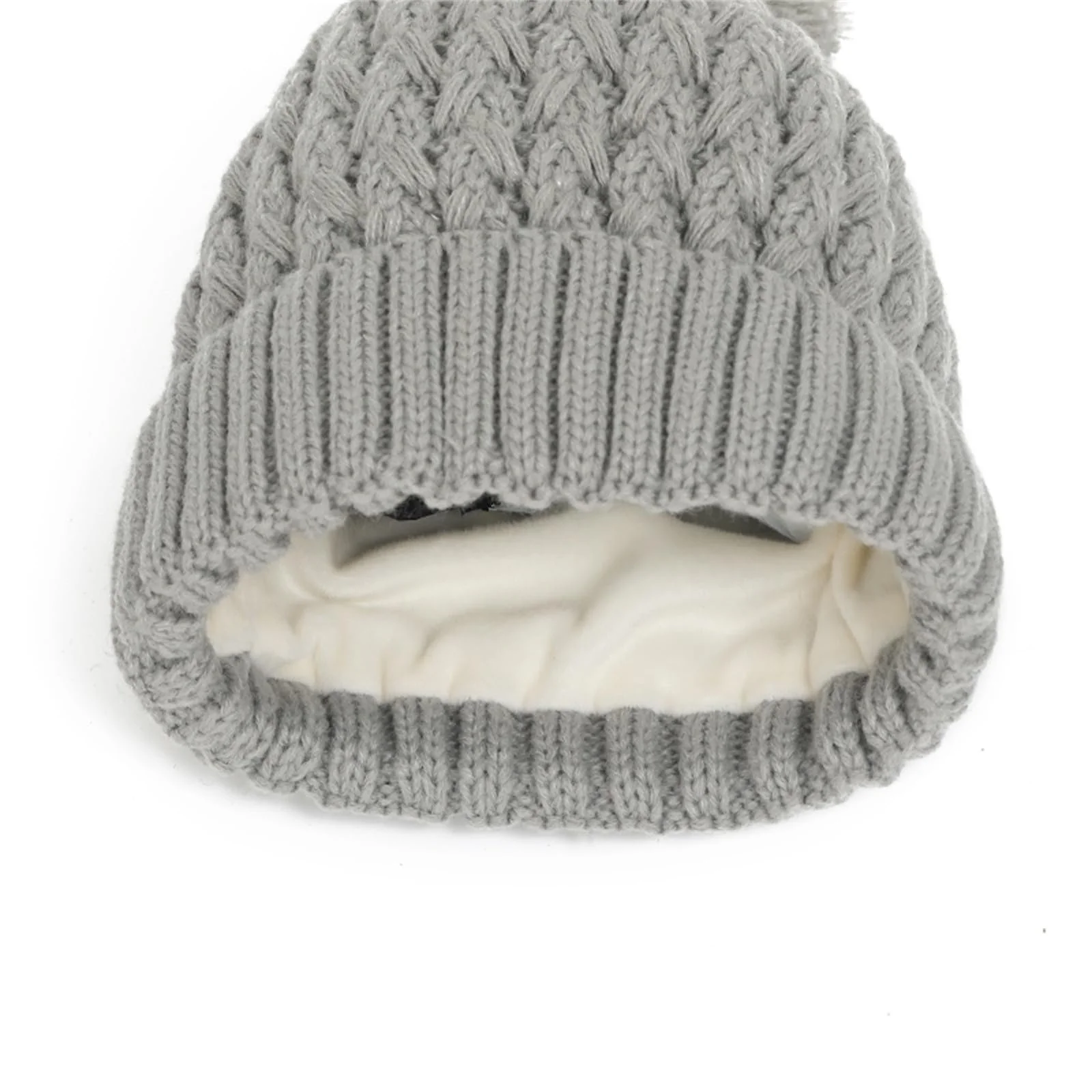 Дитяча Шапка - Зимова Шапка на Флісовій Підкладці з Помпоном, фото №2 Дитяча Шапка - Зимова Шапка на Флісовій Підкладці з Помпоном, фото №2