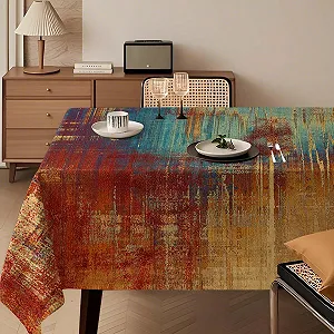 Скатертина Modern Orange Colourful Art Painting Rectangle Washable 140 x 240 см - Фото 1