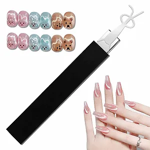 Nail Art Magnet Square Black Rabbit Shape Heart Shape - Фото 1