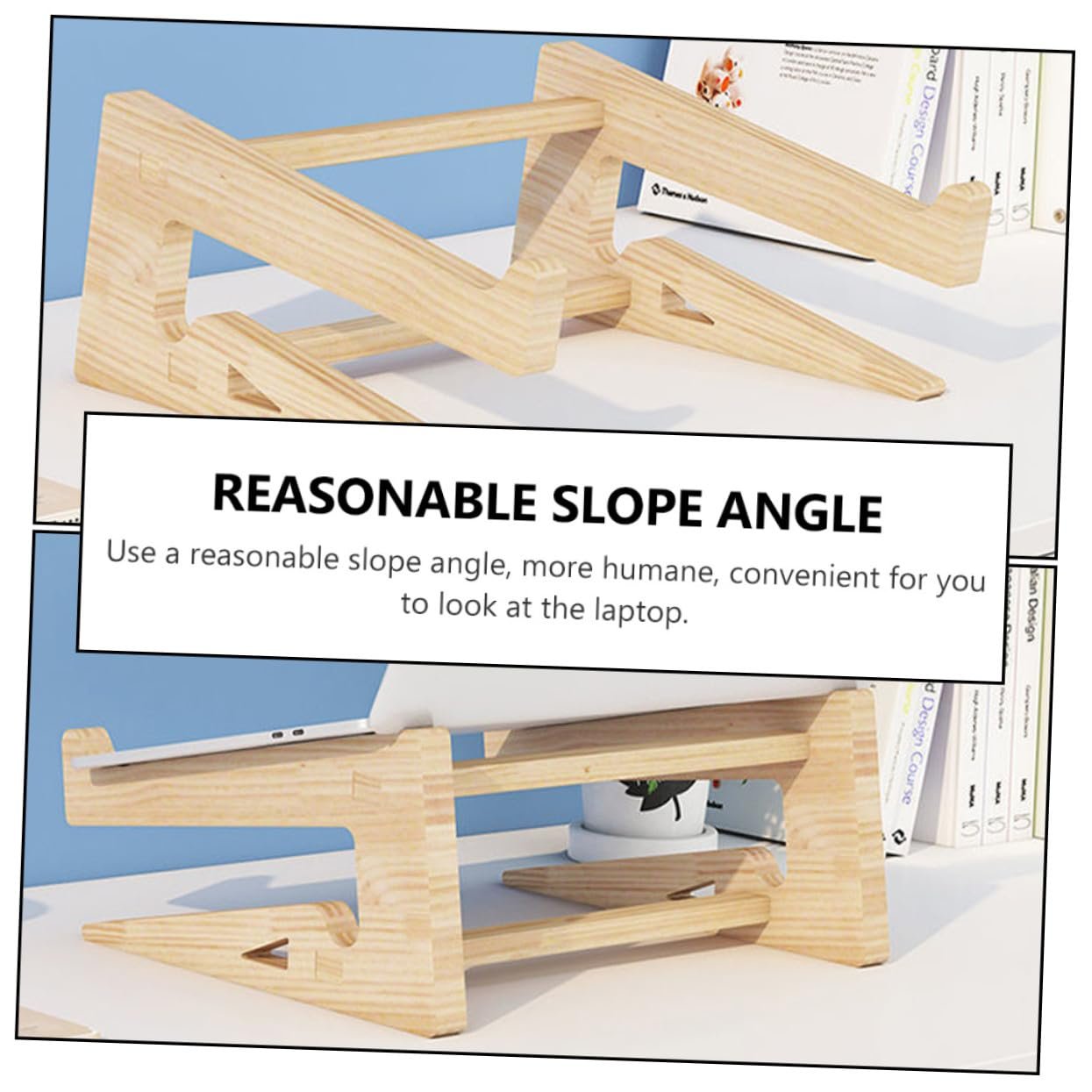 Подставка для ноутбука Деревянная Массивная Эргономичная, фото №9