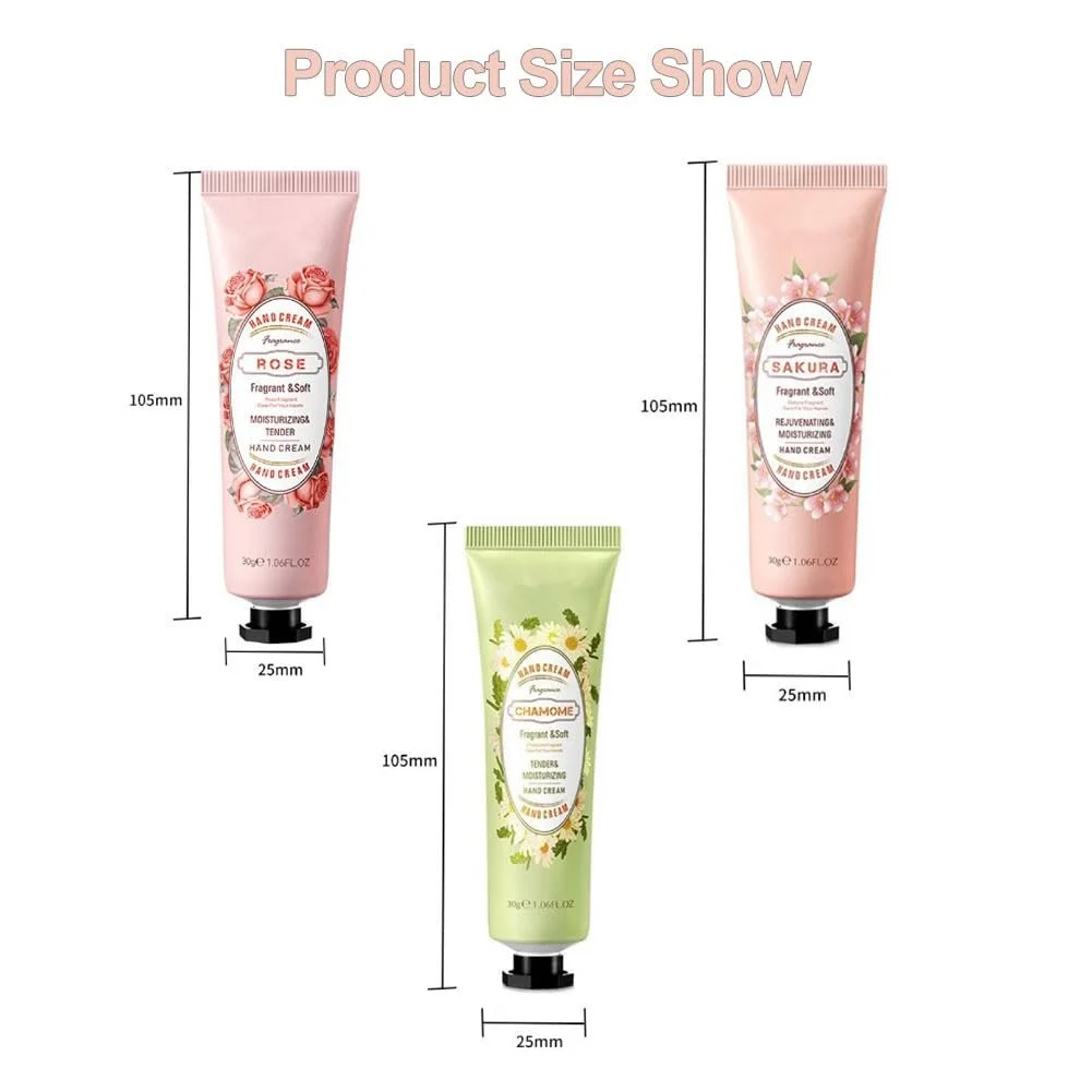 Набор Кремов для Рук Рождество, Мини Кремы для Рук, Увлажняющий Крем для Рук, Идеальный Подарок, 3 шт, фото №2