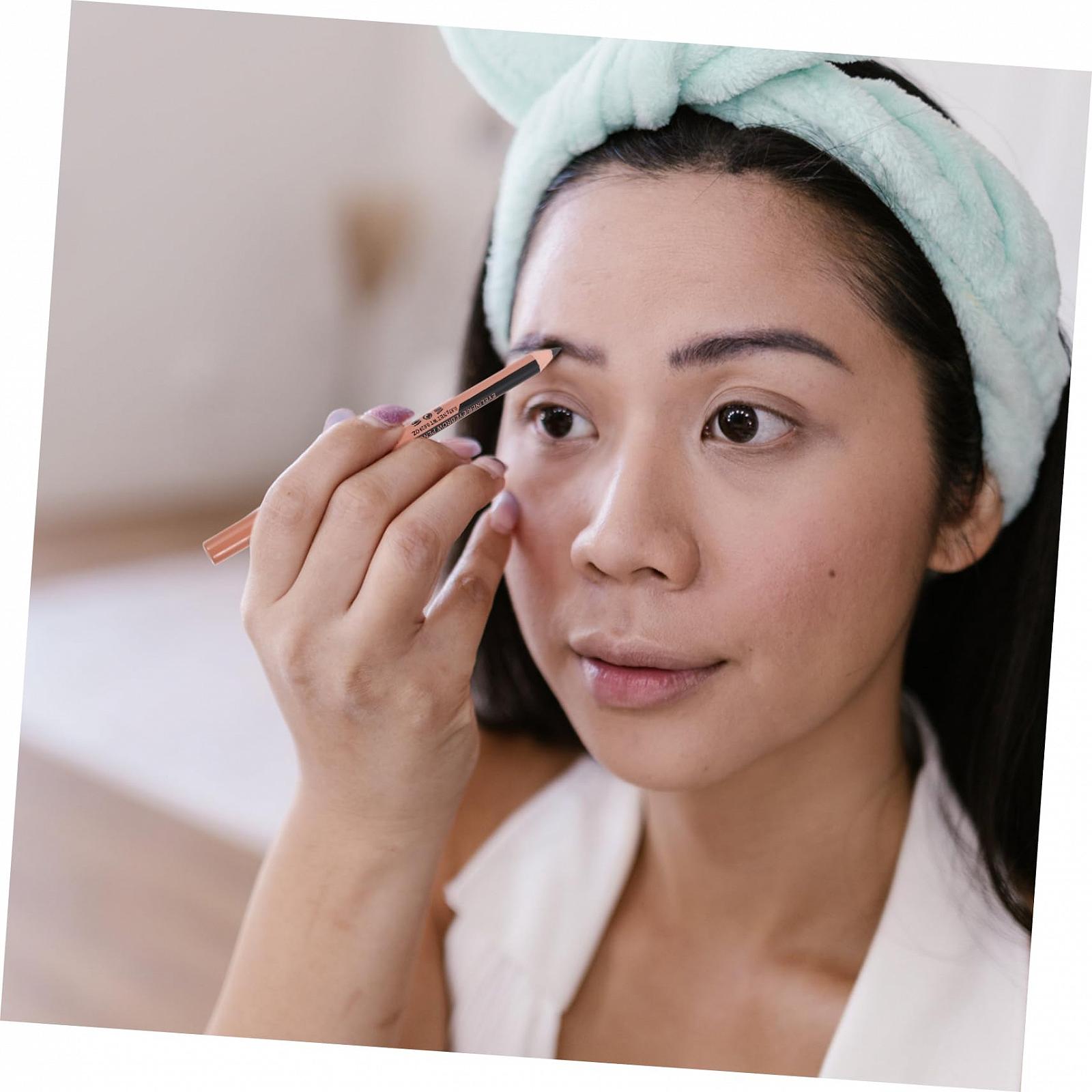 Карандаш для бровей Beaupretty Eyeliner с двойным использованием, Набор 12 штук, фото №5