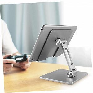 Подставка для ноутбука Сплав алюминия, складная, портативная, регулируемая, настольная полка для компьютера. Для чтения, набора текста и работы synthetic.ua - Фото 1