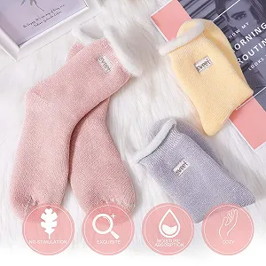 Носки TAGVO, зимние, толстые, флисовые, теплые, хлопковые, для дома, против катышков, для девушек, женщин, пушистые, для вечеринок, праздников, подарочный набор, 3 пары synthetic.ua - Фото 1