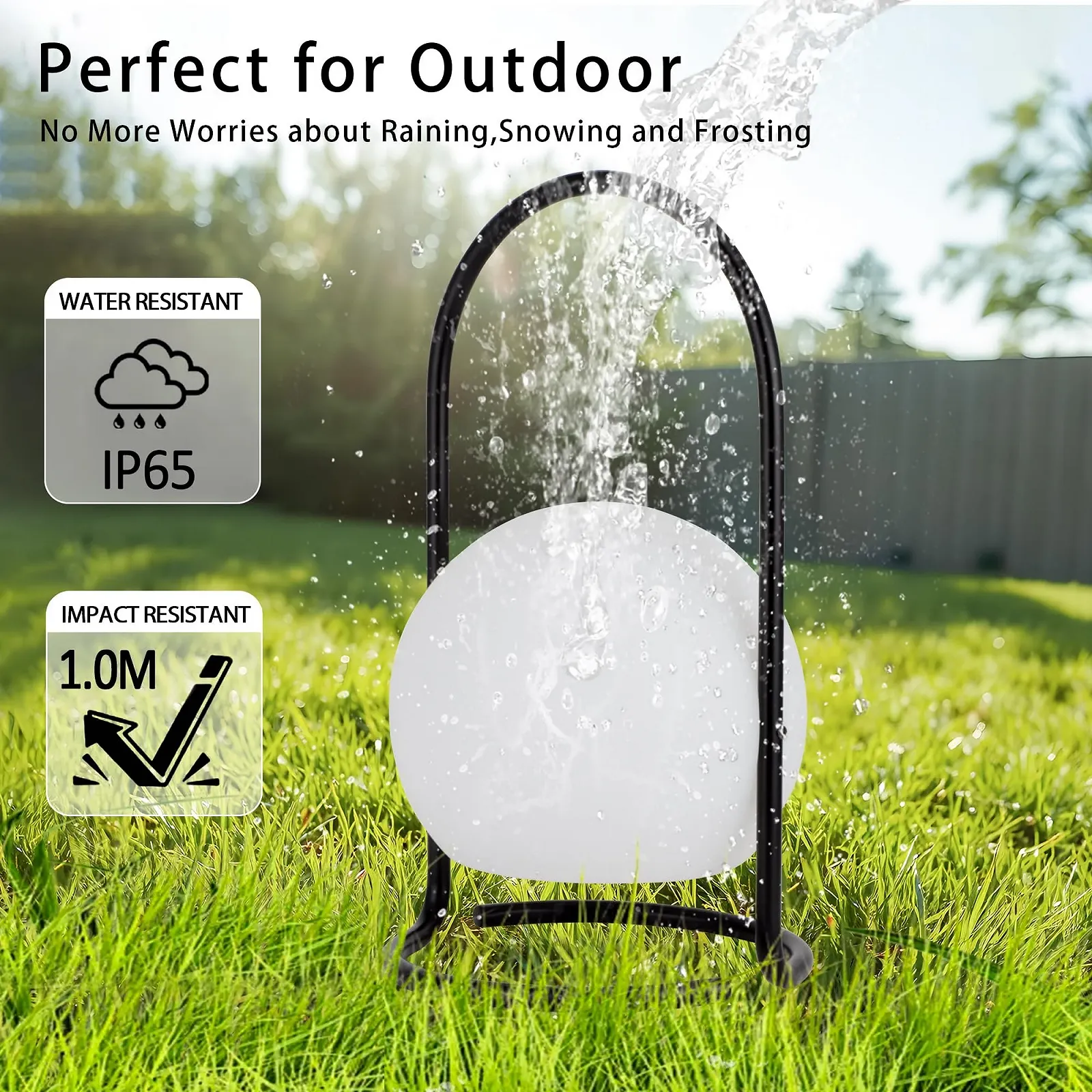 Настільна лампа TRIROCKS Портативна бездротова акумуляторна 3 рівні яскравості LED Дистанційне керування, фото №5