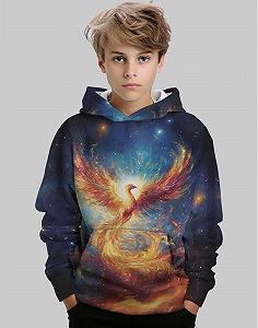 Худи Dounpum для мальчиков и девочек, пуловер, 3D принт, детская толстовка с капюшоном и карманами кенгуру synthetic.ua - Фото 1