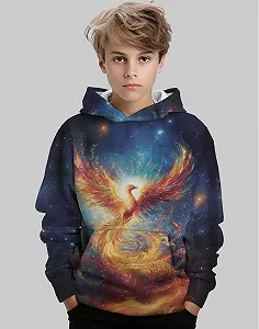 Худи Dounpum для мальчиков и девочек, пуловер, 3D принт, детская толстовка с капюшоном и карманами кенгуру synthetic.ua - Фото 1