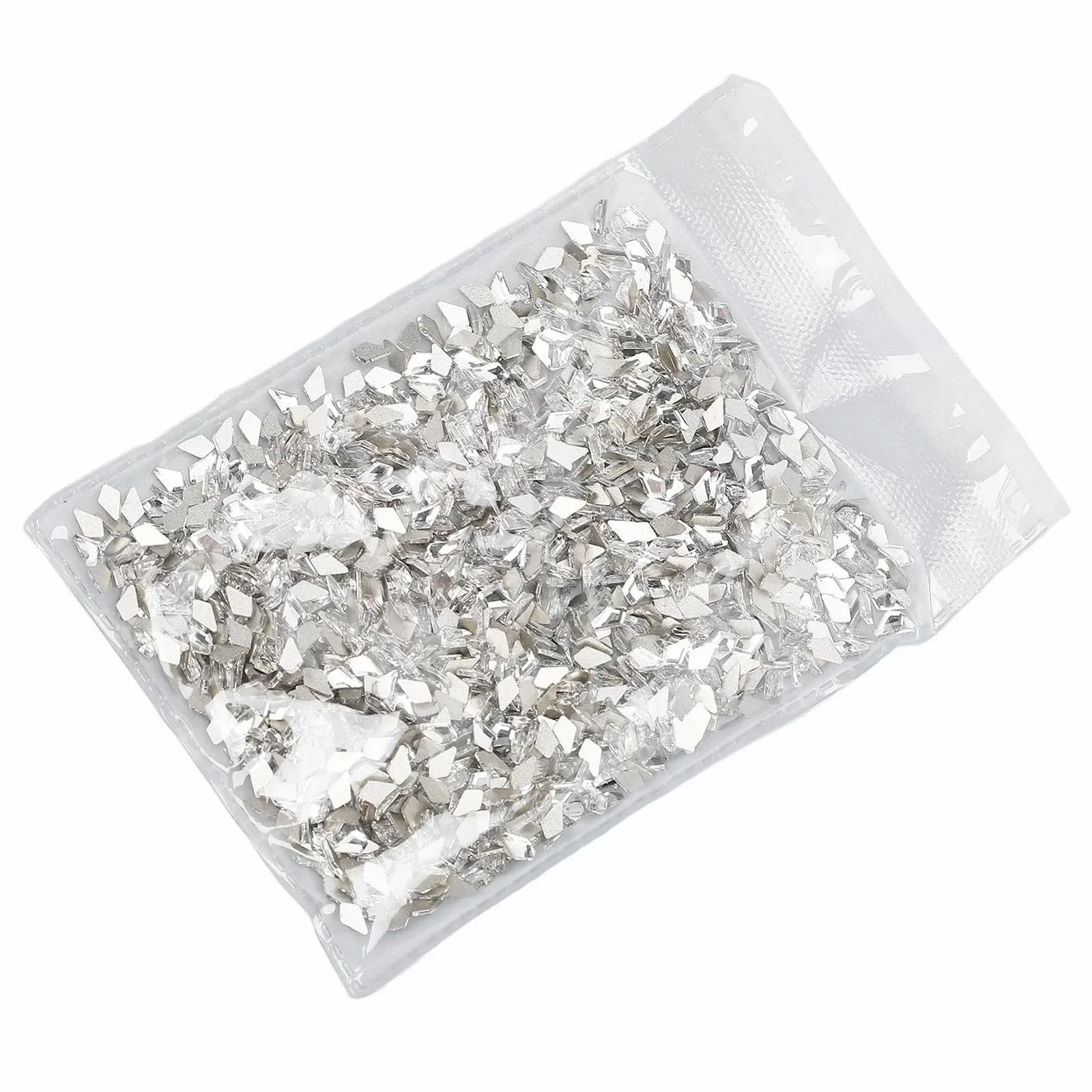 Набір страз блискучі унікальні прозорі кристали з плоскою задньою стінкою макіяжу, фото №9