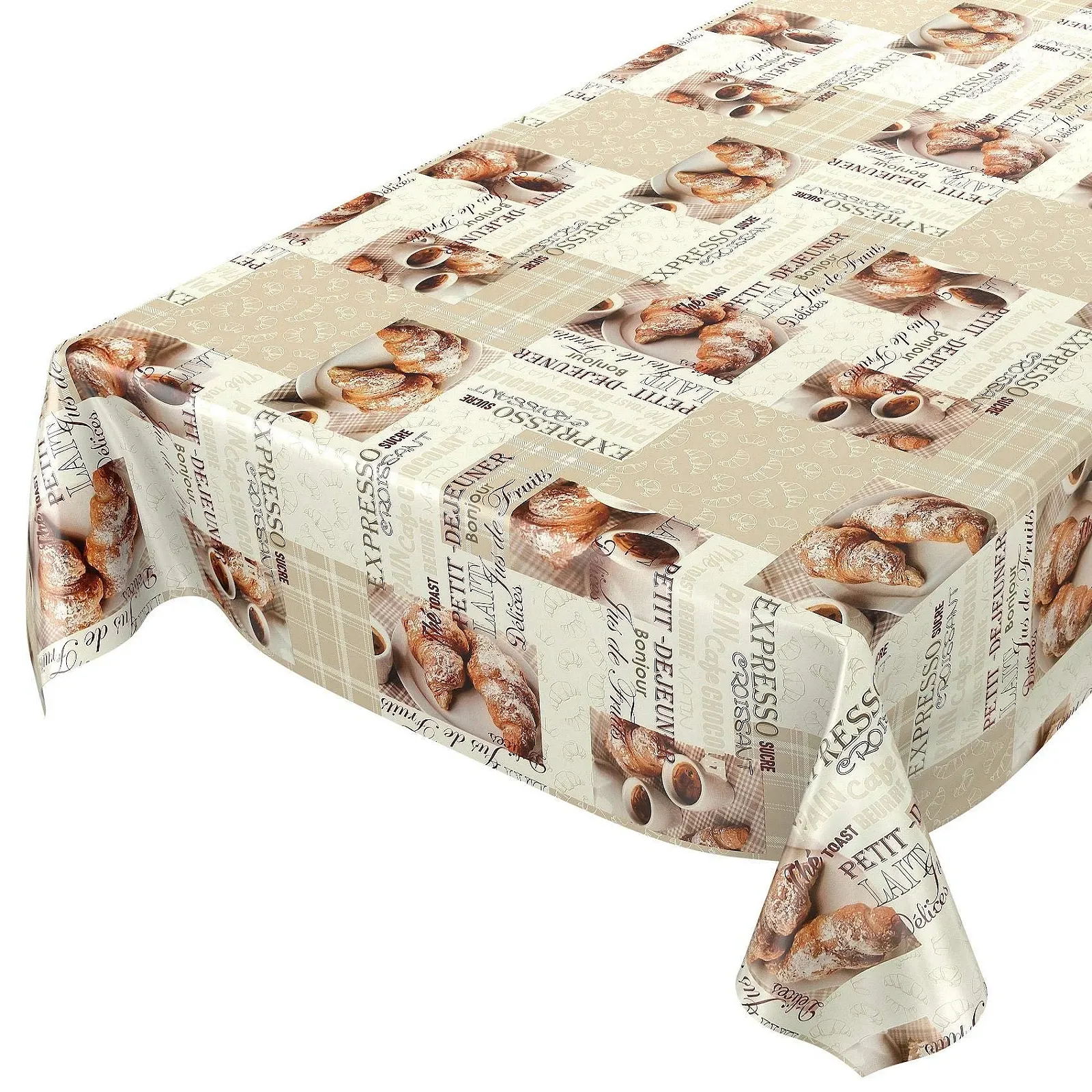 Скатертина-клейонка ANRO Coffee Espresso PVC Wax Tablecloth, фото №1