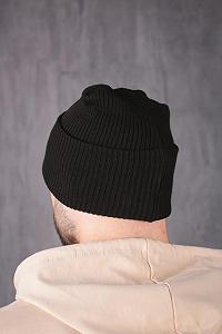 Шапка Intruder чорна big logo synthetic.ua - Фото 1