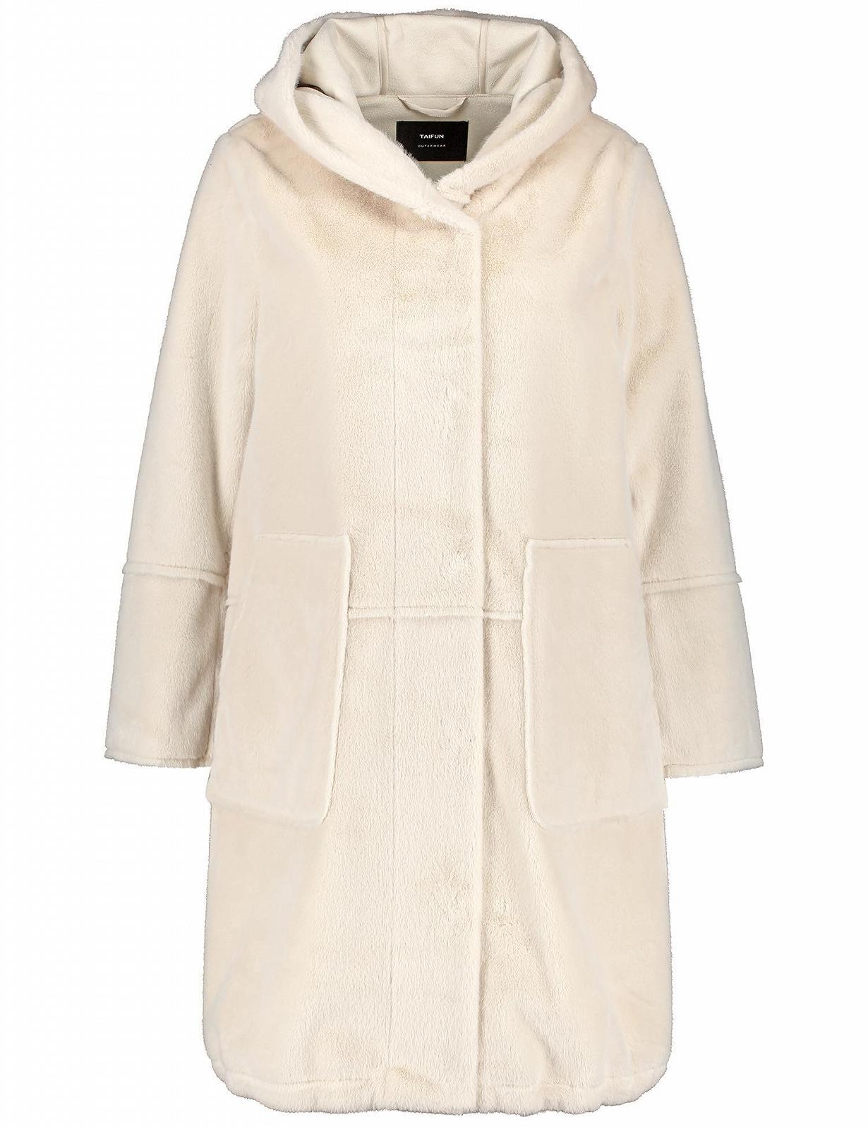 Парка Taifun Жіноча Довга з штучного хутра Однотонна, фото №1