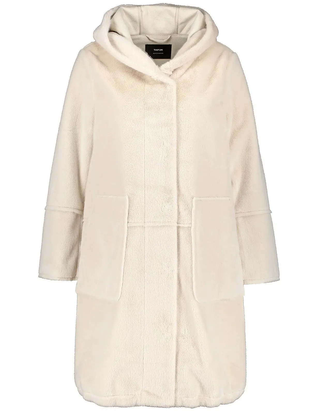 Парка Taifun Жіноча Довга з штучного хутра Однотонна, фото №1