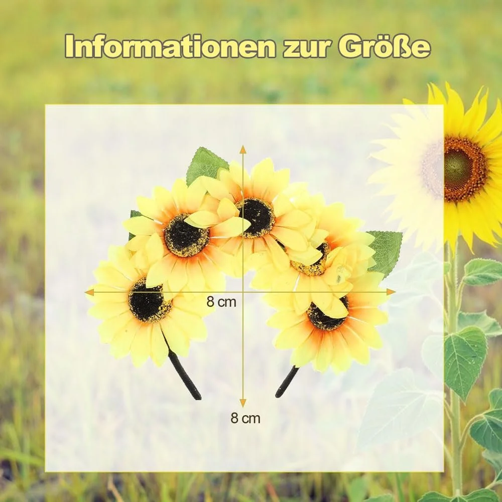 Обруч Цветок Подсолнечник, фото №2 Обруч Цветок Подсолнечник, фото №2