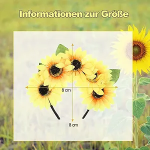 Обруч Цветок Подсолнечник synthetic.ua - Фото 1