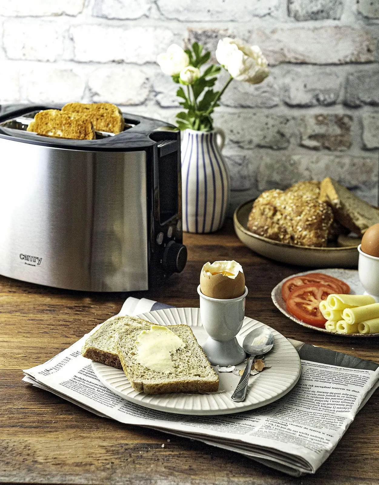 Тостер CAMRY Adler 2 скибочки, 850 Вт, регулювання ступеня підсмажування та кнопка зупинки, фото №8