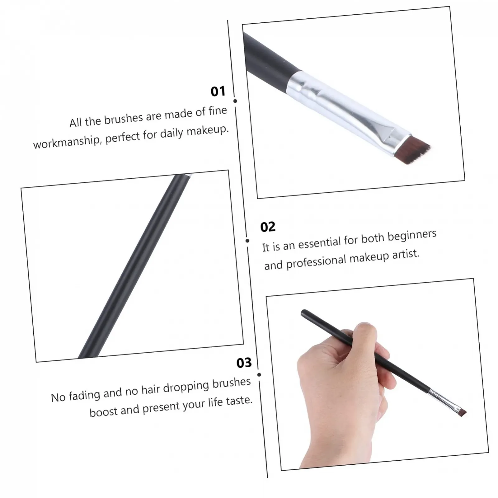 Beaupretty 2Кутова Пензель для брів, кутова, фото №5