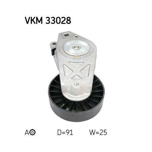 Натяжной ролик поликлинового ремня SKF VKM 33028 для CITROËN FIAT LANCIA PEUGEOT, фото №2 Натяжной ролик поликлинового ремня SKF VKM 33028 для CITROËN FIAT LANCIA PEUGEOT, фото №2