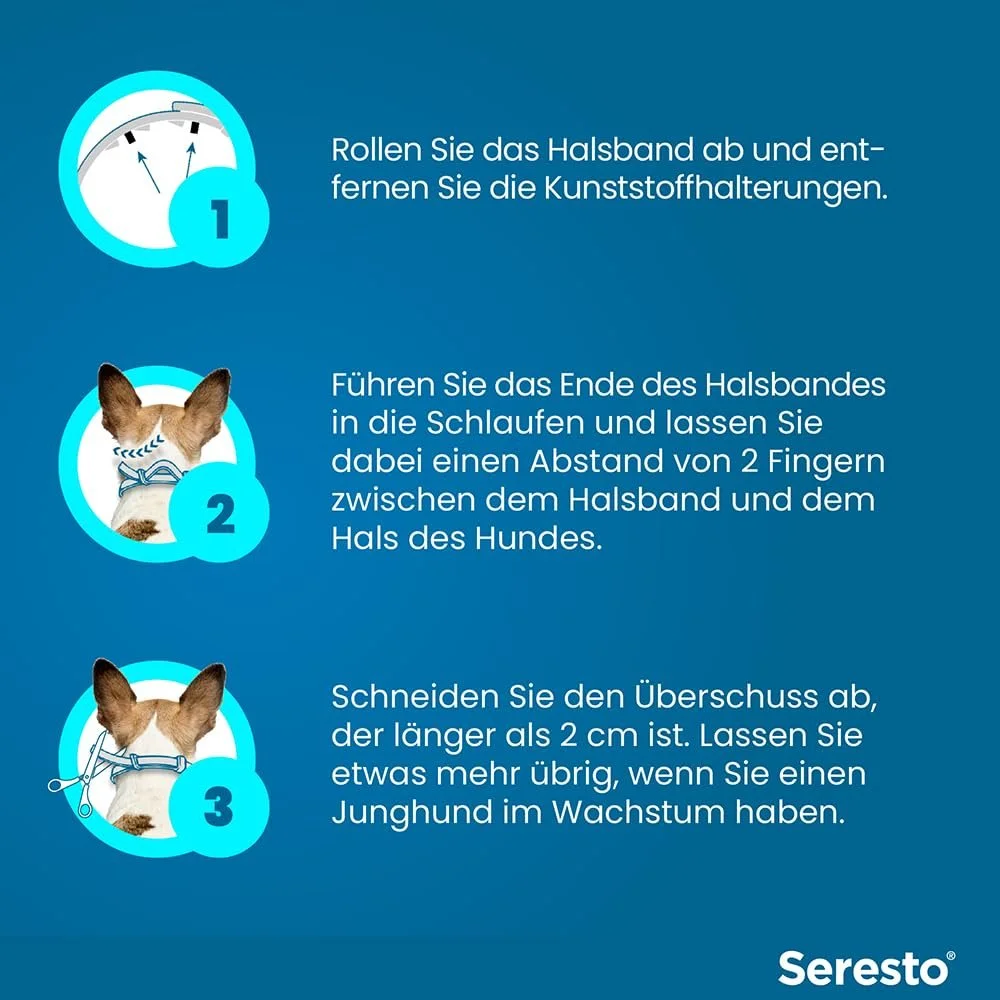 Нашийник від бліх та кліщів Elanco Seresto Promo Set для великих собак від 8 кг з диспенсером для пакетів, фото №5