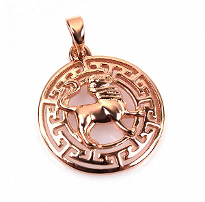 Кулон знак зодіаку-Лев позолочений - Фото 1