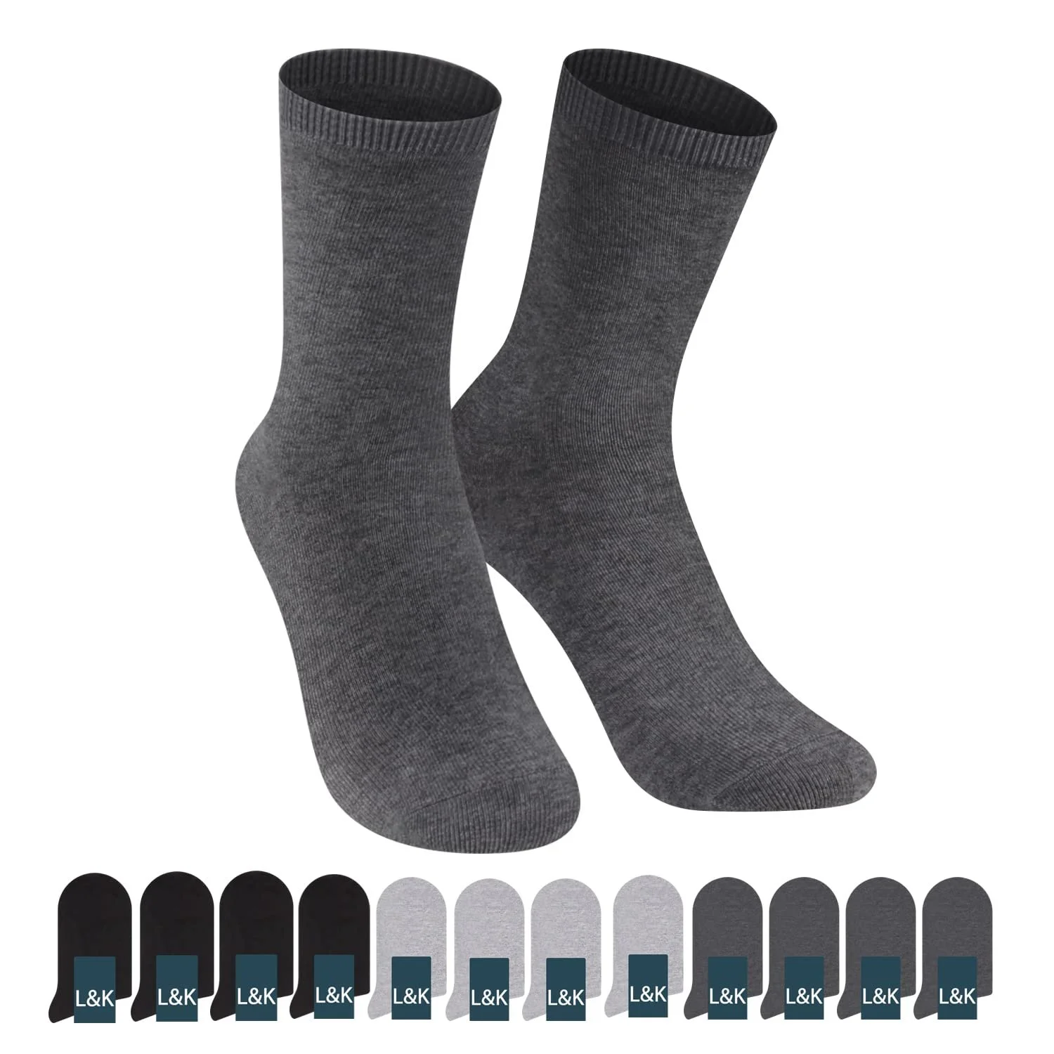 Шкарпетки L&K-II 92216 Жіночі / Чоловічі Бавовняні, фото №2 Шкарпетки L&K-II 92216 Жіночі / Чоловічі Бавовняні, фото №2