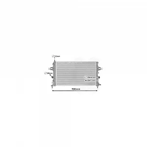 Радіатор охолодження двигуна VAN WEZEL 37002363 для OPEL для автомобілів з кондиціонером - Фото 1