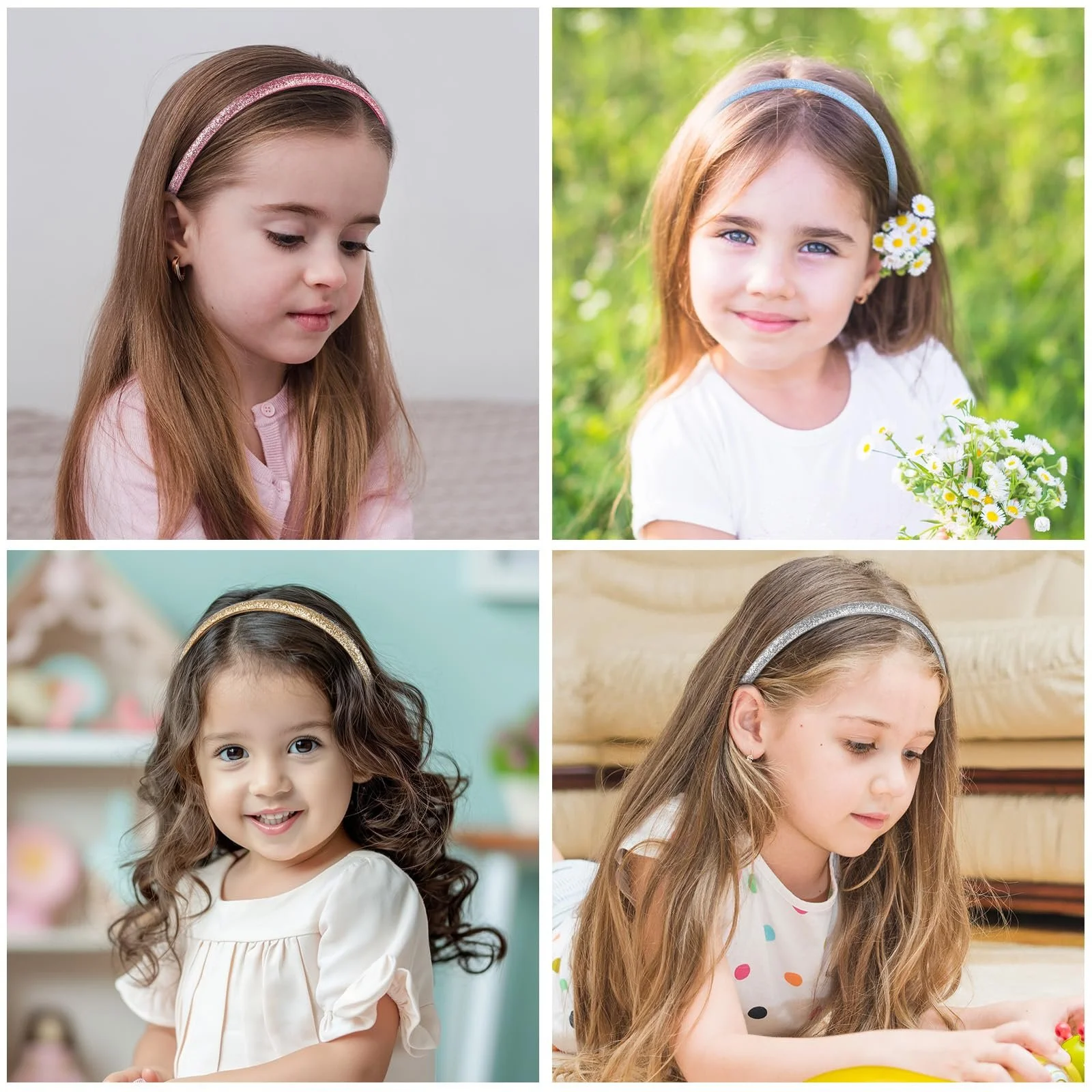 Набір обручів для волосся 6 шт, фото №6