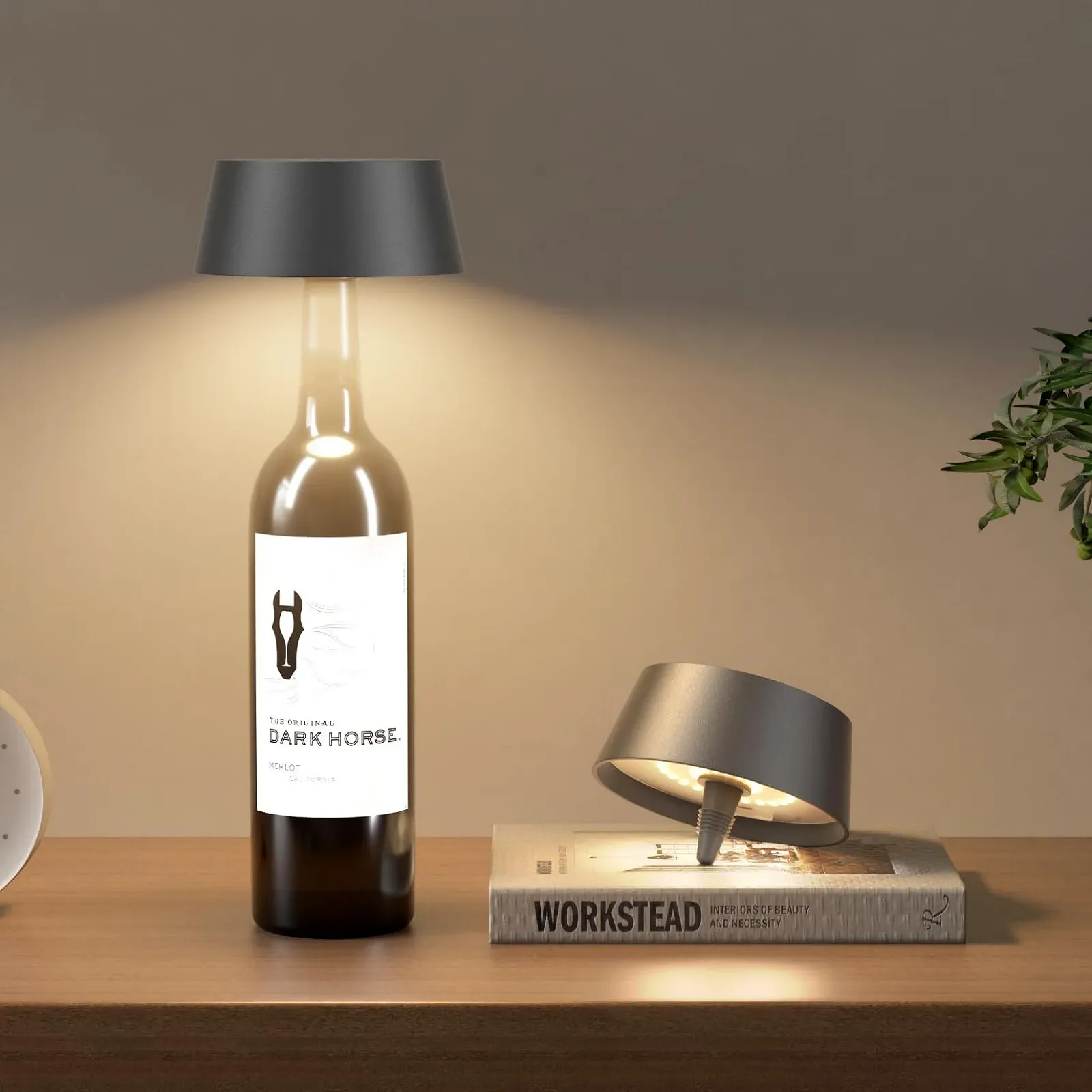 Настільна лампа Aipsun Dimmable LED Battery IP54 5000 mAh Metal Pack of 2 Anthracite, фото №1